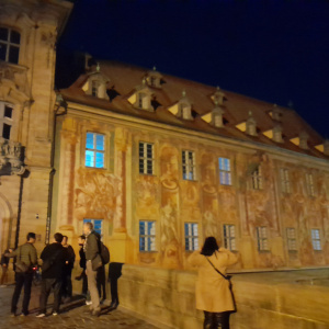 Balade dans Bamberg de nuit (jeudi 17/10) - L'ancien hôtel de ville de nuit