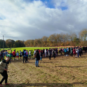 photo avant le départ de derriere