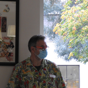 Laurent et une planche originale